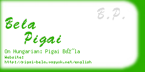 bela pigai business card